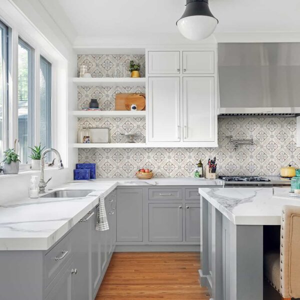 Willow (Clay) Carrara Kitchen Backsplash Willow (Clay) Carrara Kitchen Backsplash