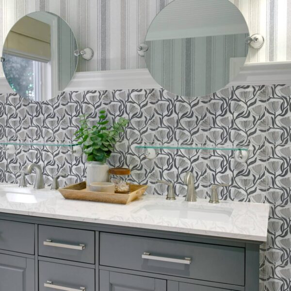 Modern Bathroom With Dual Sinks Posy