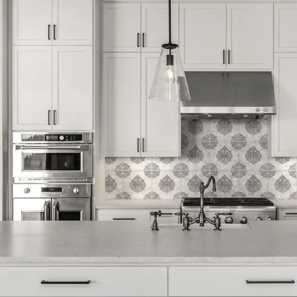 Beautiful kitchen in new luxury homew with stainless steel appli Caprice